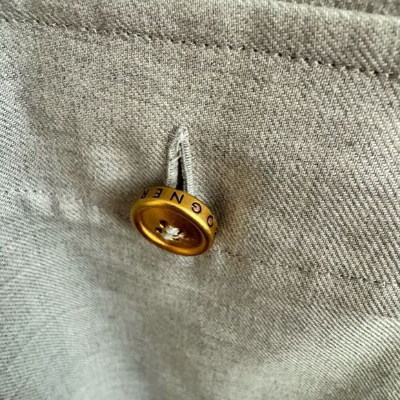 NEW Bogner Valerie Gray Full Zip Collared Dress Shirt Size EU 40 = US 12 Vintage - Picture 3 of 8